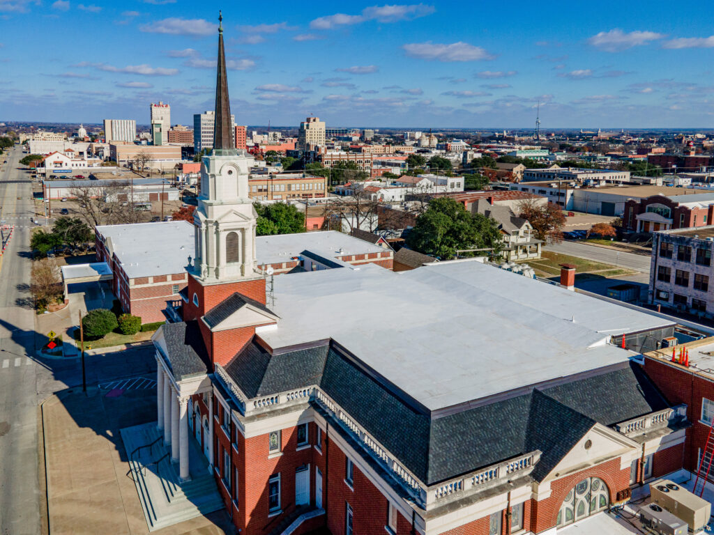 Baptist church roof replacement- Project of the Year Winner 2021