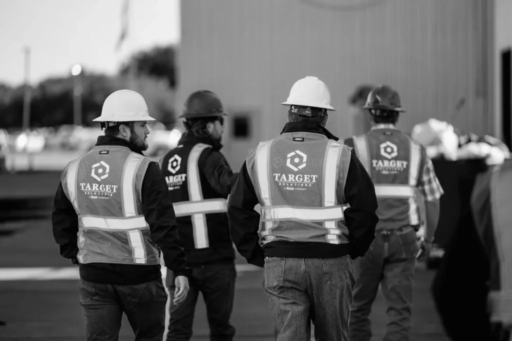 Target Roofing professionals in safety gear
