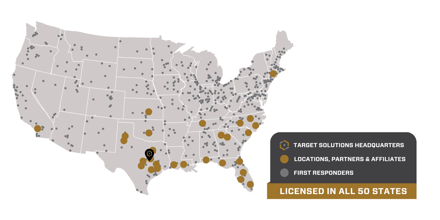 Target Solutions Reach Map