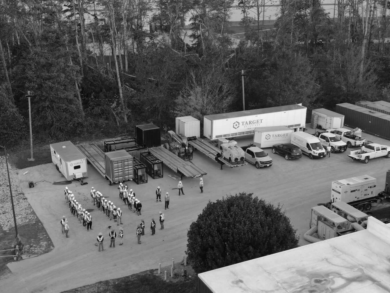 Target Response Team lined up for safety meeting