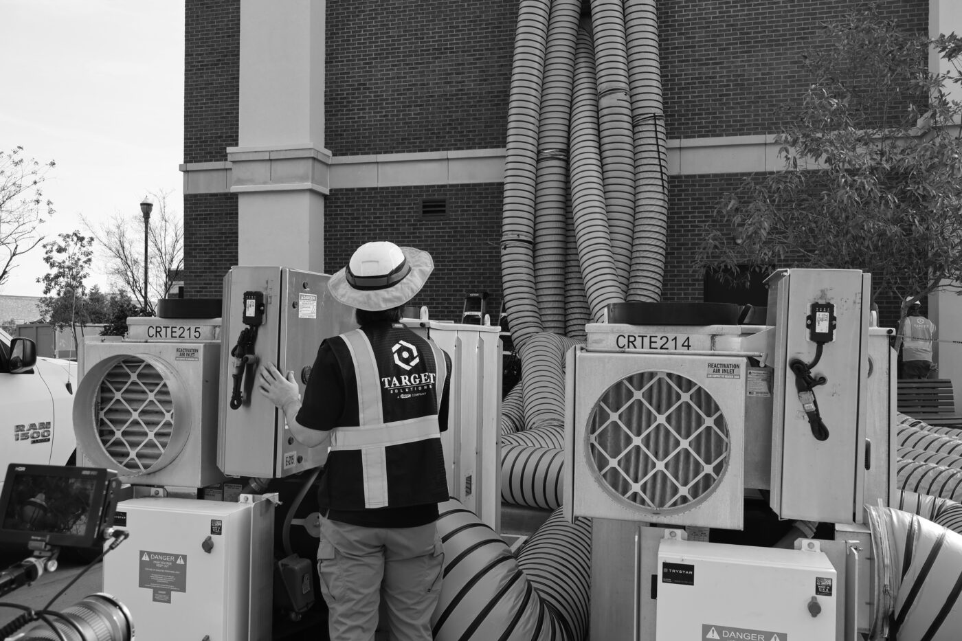 Target Solutions operating drying equipment after hotel flood
